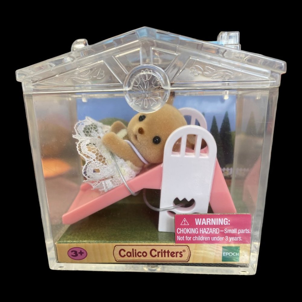 (2) Separate & Different animals in little carrying cases. CALICO CRITTERS
